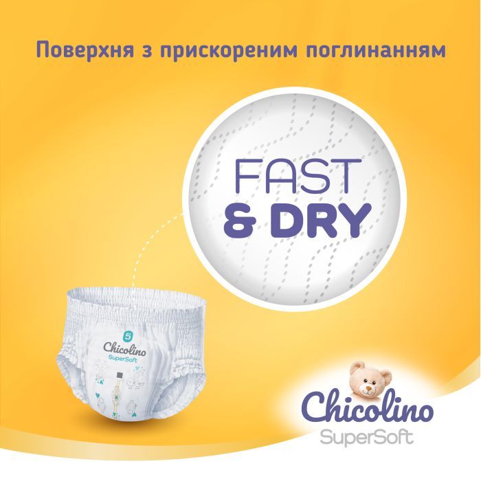 Подгузники Chicolino Super Soft Размер 6 (16+ кг) 30 шт, 4 Упаковки (4823098414674) изображение 7