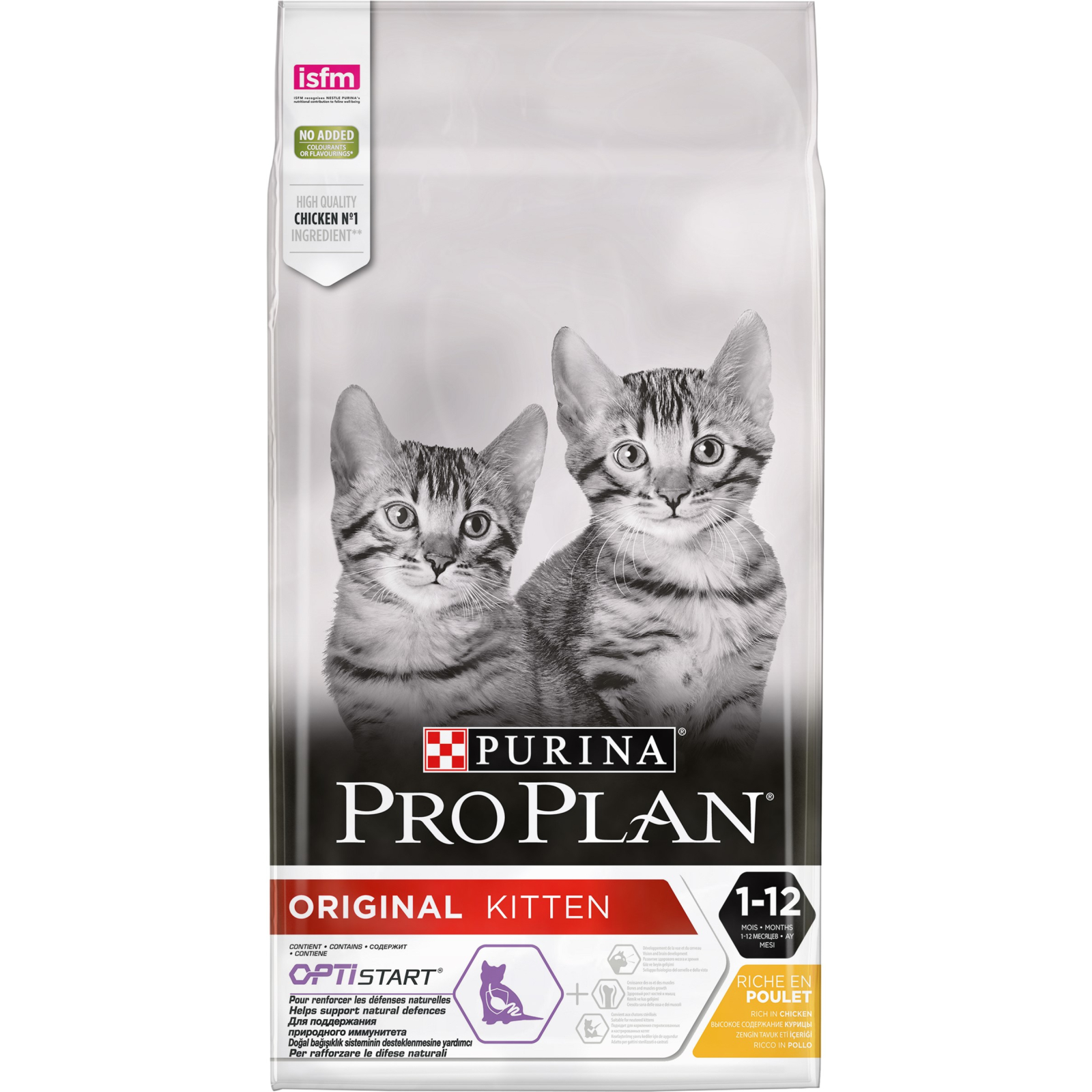 Сухой корм для кошек Purina Pro Plan Original Kitten с курицей 10 кг (7613036505307) изображение 2
