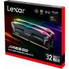 Модуль пам'яті для комп'ютера DDR5 32GB (2x16GB) 7200 MHz Ares RGB Black Lexar (LD5U16G72C34LA-RGD) зображення 5