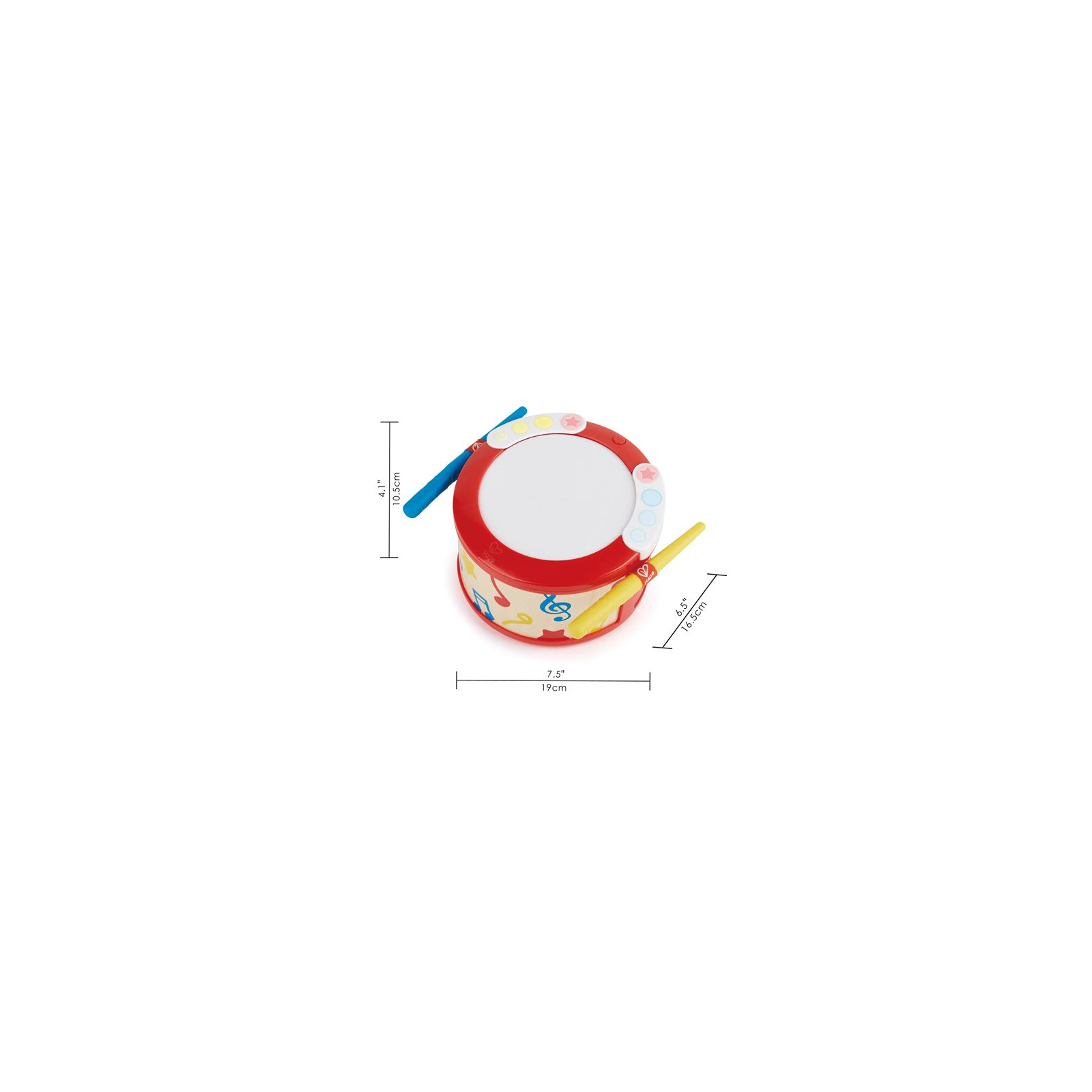 Музыкальная игрушка Hape Барабан со светом и звуками (E0620) изображение 3