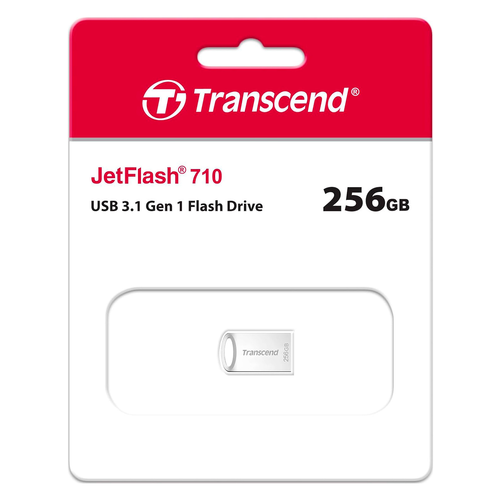 USB флеш накопичувач Transcend 256GB JetFlash 710 Silver USB 3.1 (TS256GJF710S) зображення 3
