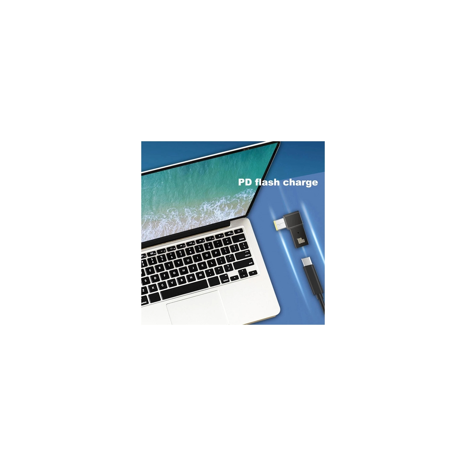 Перехідник PD 100W USB-C F to DC Male Jack square mouth Lenovo Thinkpad ST-Lab (PD100W-Lenovo) зображення 6
