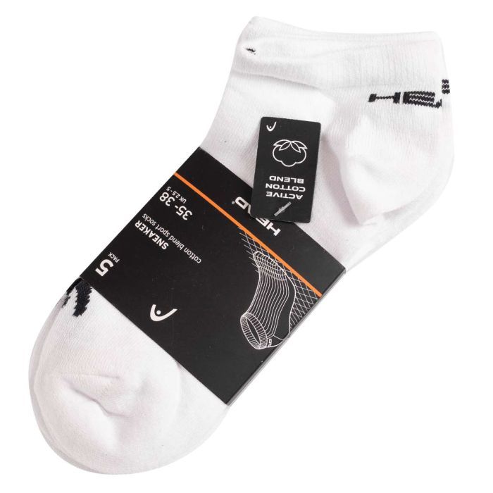 Носки Head Sneaker 3P Unisex 781501001-300 5 пар Білий 39-42 (8718824640907) изображение 5
