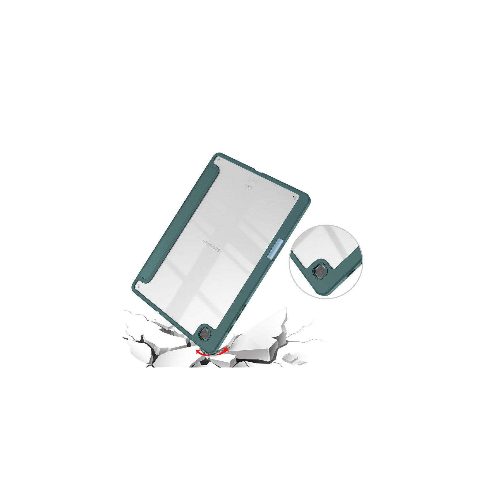 Чехол для планшета BeCover Soft Edge Stylus Mount Samsung Tab S6 Lite (2024) 10.4" P620/P625/P627 Dark Green (710838) изображение 6