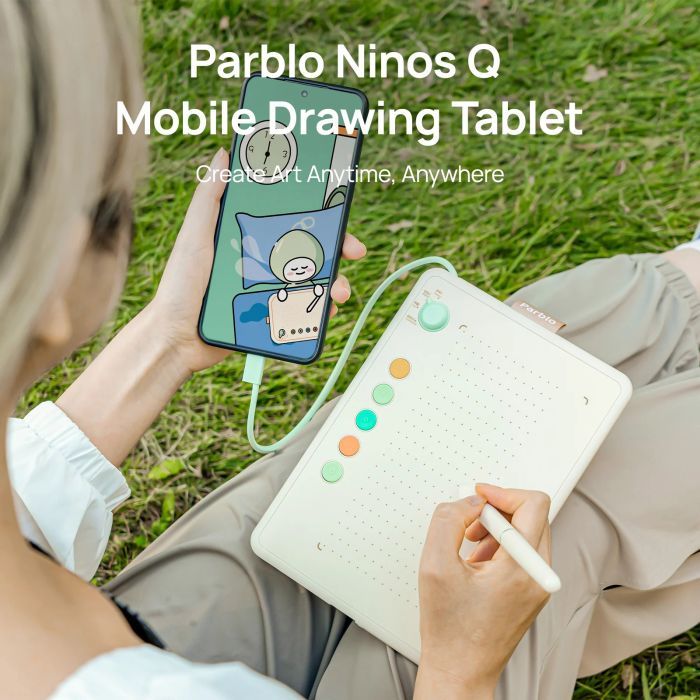 Графічний планшет Parblo Ninos Q Mobile (NINOSQ) зображення 2