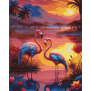 Картина по номерам Santi Рожеві фламінго 40х50 см (954811)