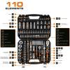 Набор инструментов Neo Tools 110шт, 1/2", 1/4", CrV, кейс (10-066) изображение 2