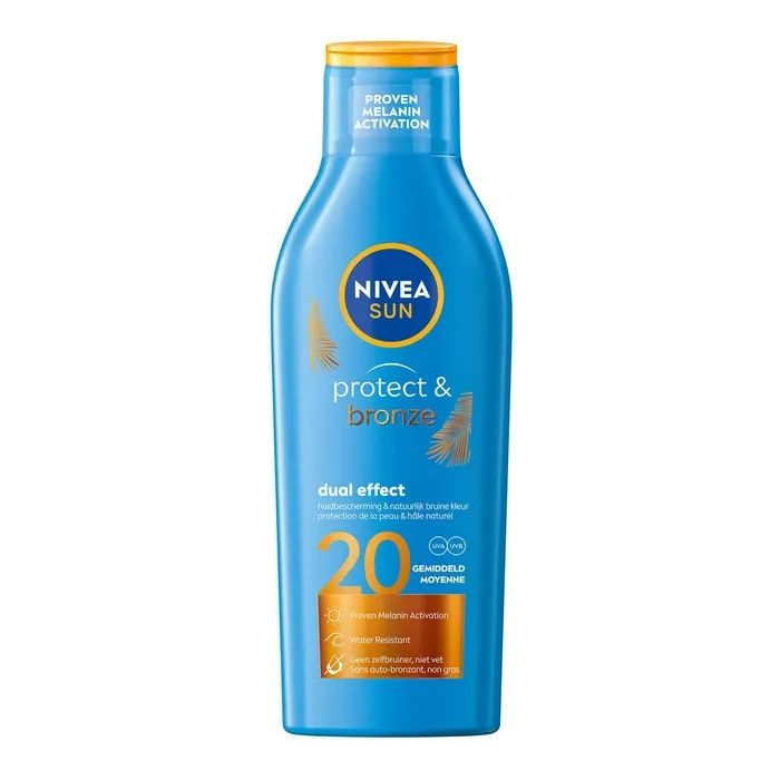 Средство от загара Nivea Sun Солнцезащитный лосьон Защита и загар SPF 20 200 мл (4005900460219)