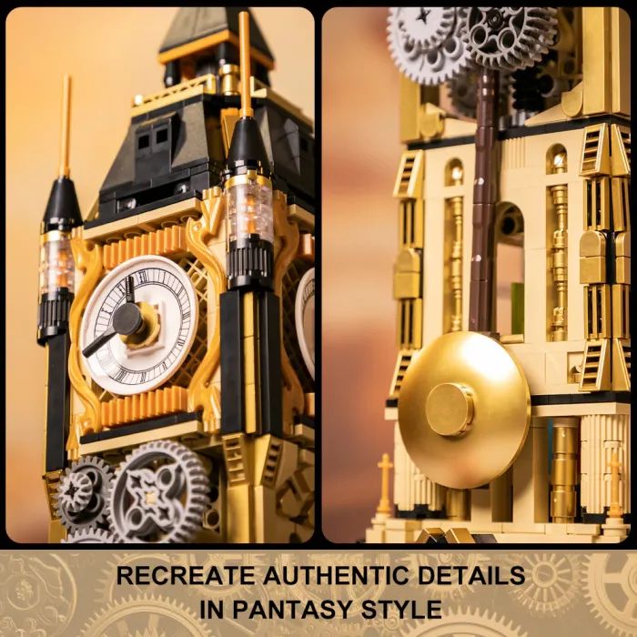 Конструктор Pantasy Original - Steampunk Парк Годинникова вежа в стилі стімпанк (85008) зображення 4
