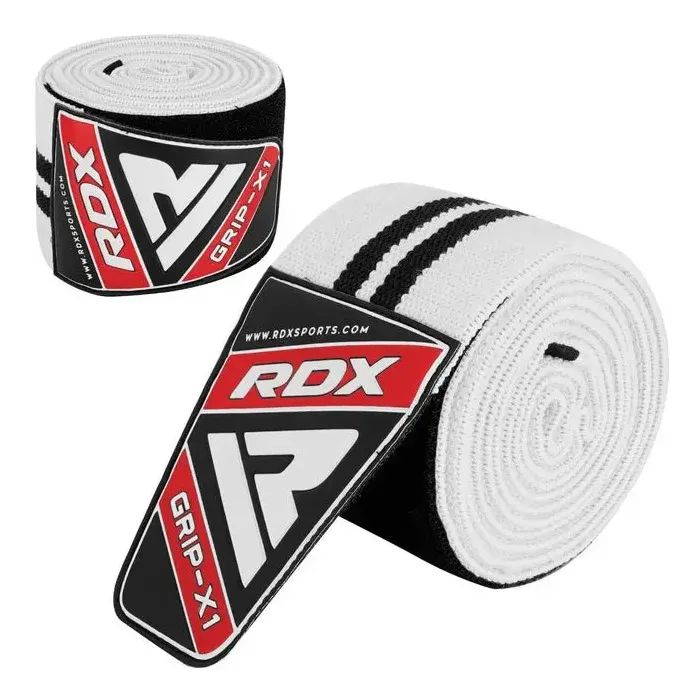Бинт для спорту RDX на коліна K1 GYM Knee Wraps Grey (WAH-K1G) зображення 2