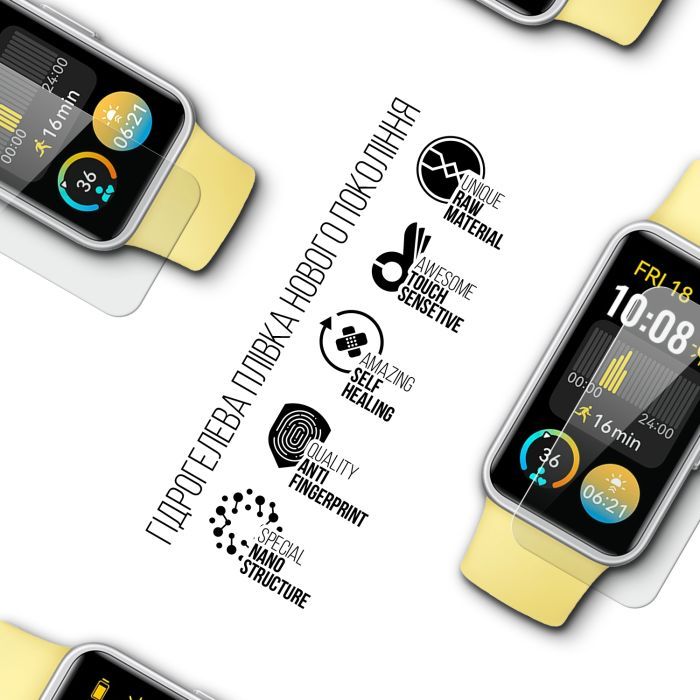Пленка защитная Armorstandart Huawei Band 9 9 pcs (ARM78112) изображение 2