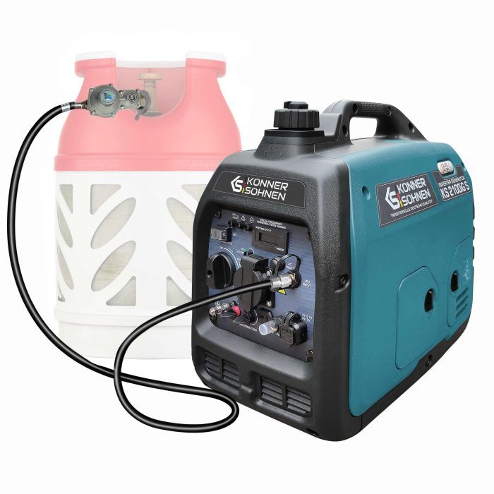 Генератор Konner&Sohnen газо-бензиновый инверторный KS 2100IGS, 230В, 2.0kW, электростартер, 19кг (KS2100IGS)