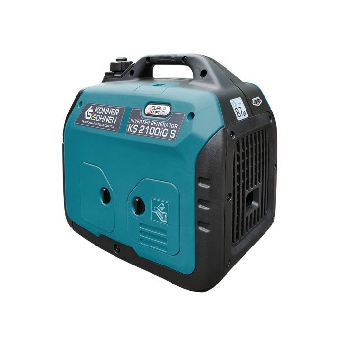 Генератор Konner&Sohnen газо-бензиновый инверторный KS 2100IGS, 230В, 2.0kW, электростартер, 19кг (KS2100IGS) изображение 9