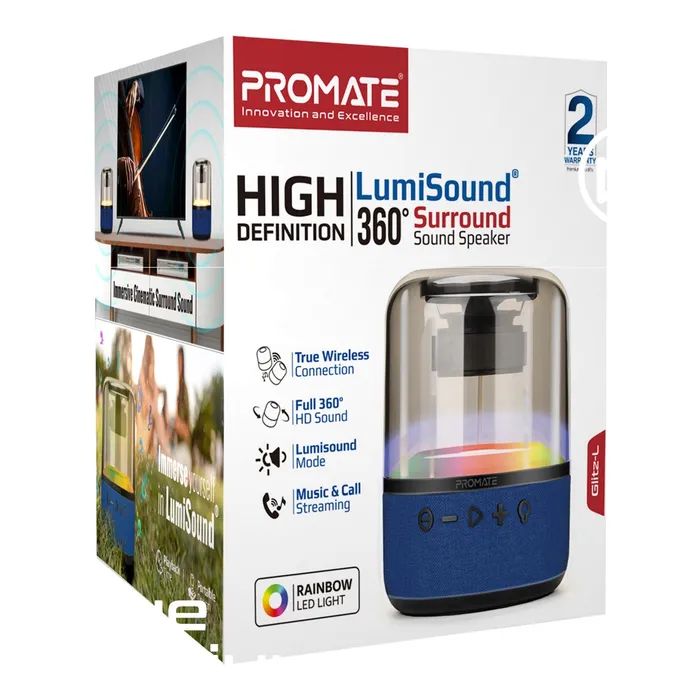 Акустична система Promate Glitz-L Red (glitz-l.red) зображення 2
