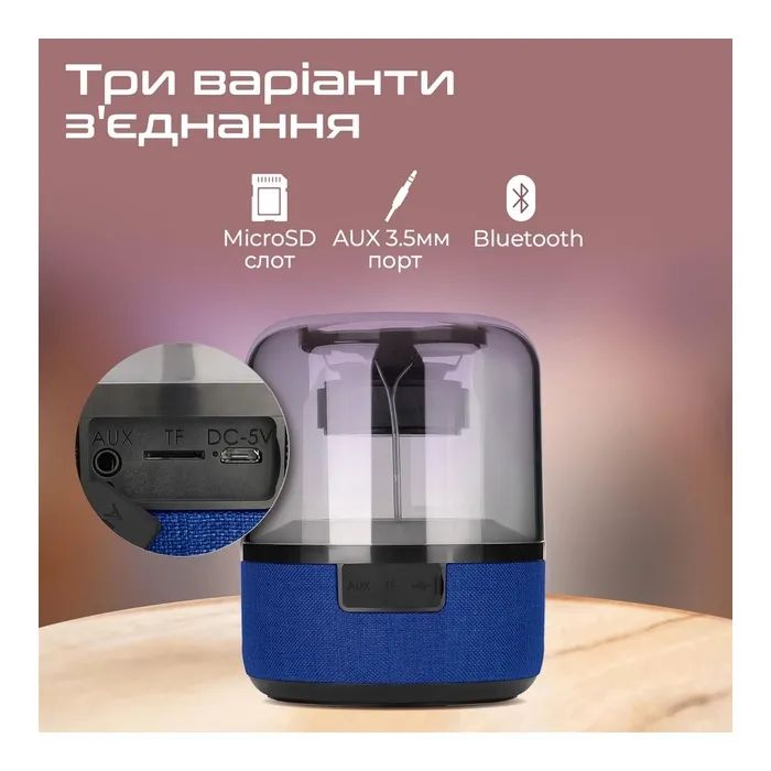 Акустична система Promate Glitz-L Red (glitz-l.red) зображення 6