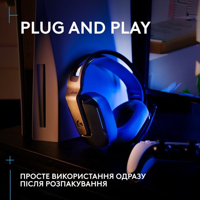 Наушники Logitech G535 Lightspeed Console Wireless Black (939-002219) изображение 9