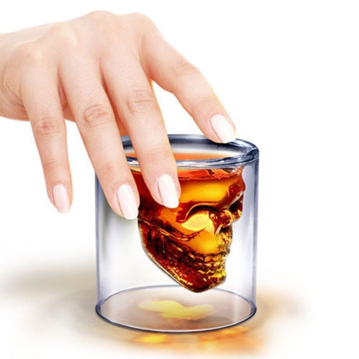 Стакан UFT для віскі 3D череп skull glass 70 мл (uftskullglass) изображение 2