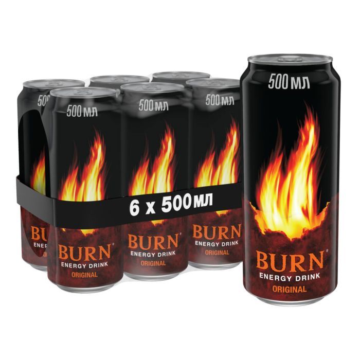 Энергетический напиток Burn Original Безалкогольный сильногазированный 500 мл (5060466510951) изображение 2