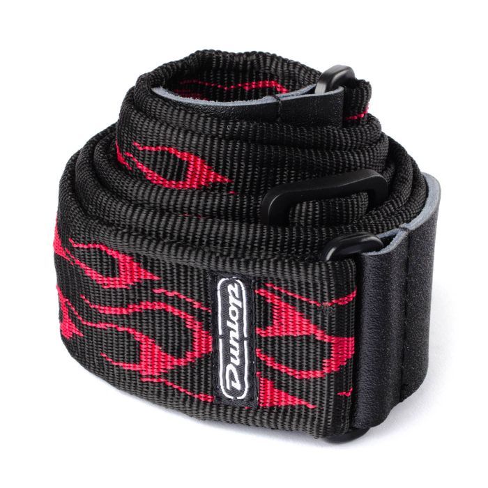 Ремень для гитары Jim Dunlop Classic Strap Flambe Red (D38-11RD)