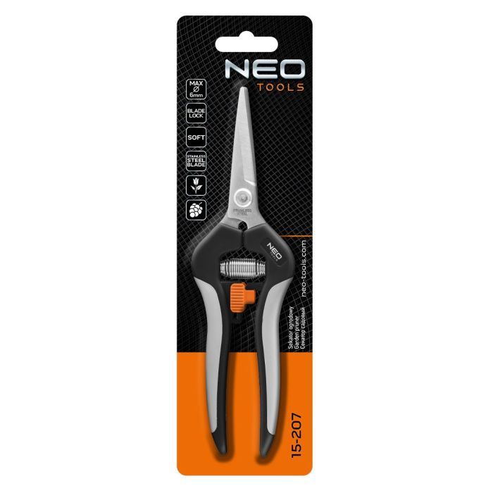 Секатор Neo Tools площинний, d різу 18мм, 200мм, 120г (15-207) зображення 7
