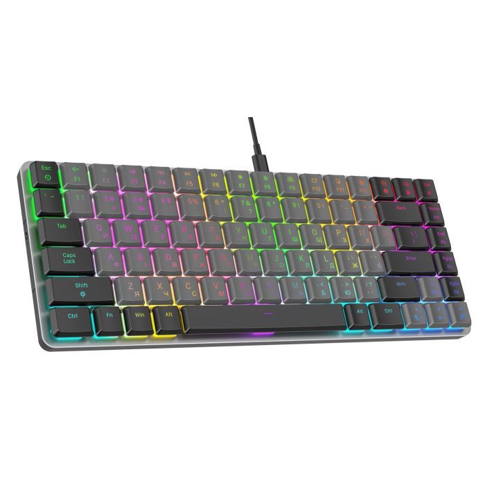 Клавиатура GamePro MK141R Red Swich Low Profile RGB USB Dark Gray (MK141R) изображение 2