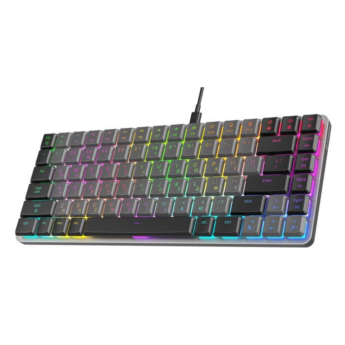 Клавиатура GamePro MK141R Red Swich Low Profile RGB USB Dark Gray (MK141R) изображение 3