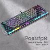 Клавиатура GamePro MK141R Red Swich Low Profile RGB USB Dark Gray (MK141R) изображение 8