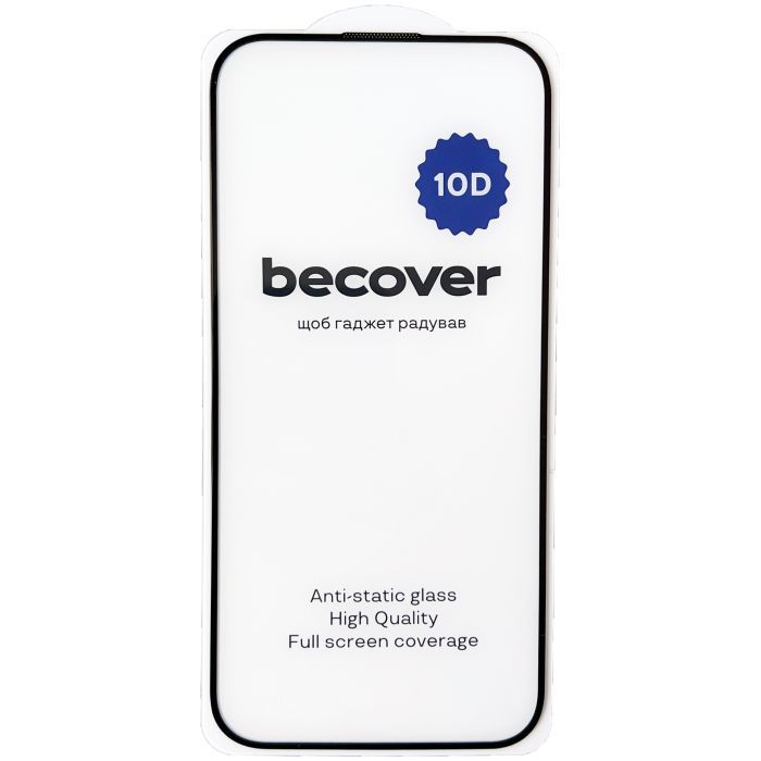 Стекло защитное BeCover Apple iPhone 16 10D Black (712321) изображение 2