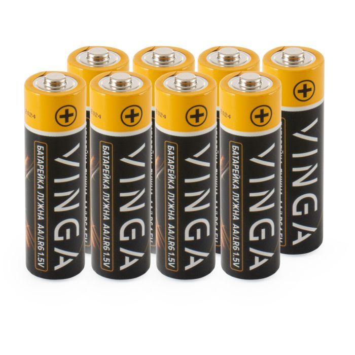 Батарейка AA LR6 Alkaline 8pcs Blister Vinga (VJABAA8) изображение 2