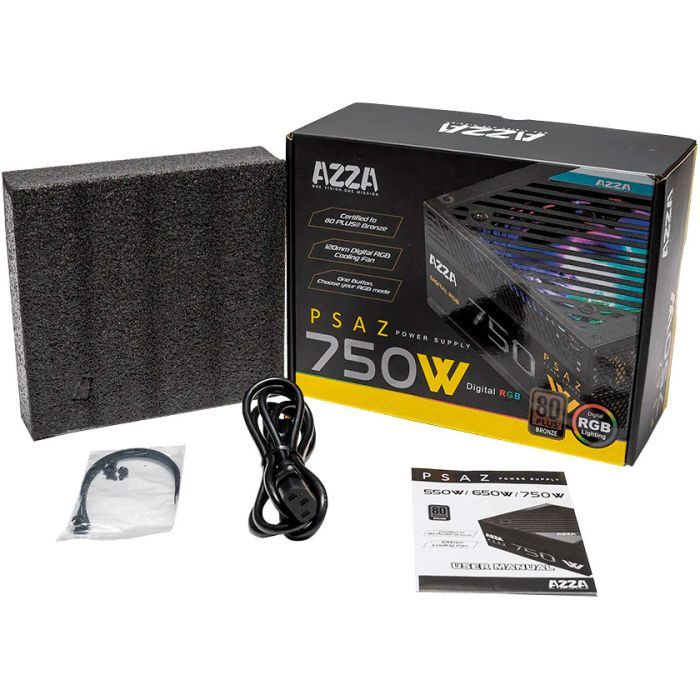Блок питания Azza 750W (PSAZ-750W ARGB) изображение 5
