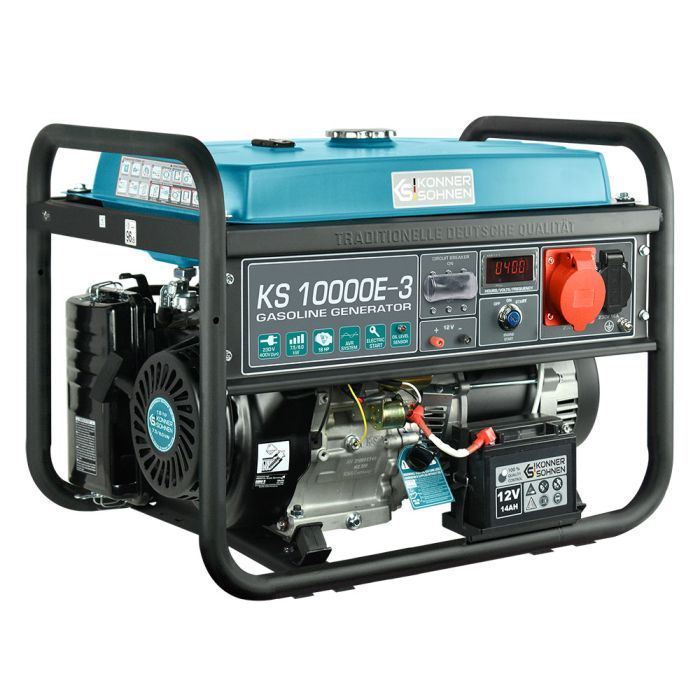 Генератор Konner&Sohnen KS 10000E-3, 400В, 7.5кВт, 3 фазы, электростартер, 88кг (KS10000E-3) изображение 2