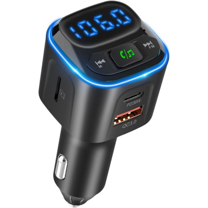 FM модулятор Gelius Tune GP-FMT051 (PD/QC) 36 Watt Black (GP-FMT051) зображення 5