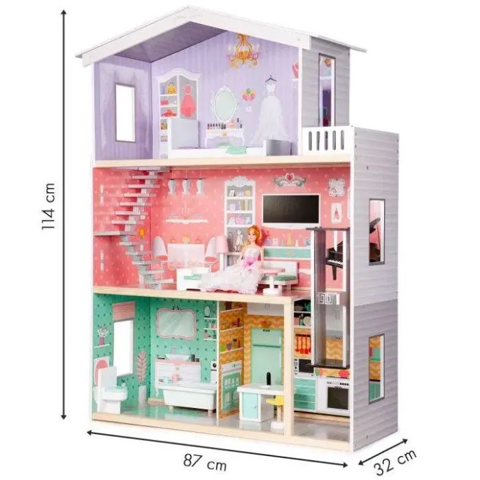 Ігровий набір Ecotoys Ляльковий будинок WOW (4128) зображення 2