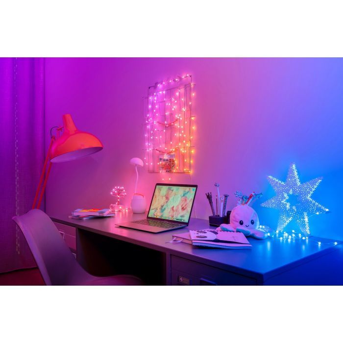 Гирлянда Twinkly Smart LED, Strings USB 100 Heart-shaped RGB LEDs, Clear Wire, USB-C (TWKH100RGB-T) изображение 10