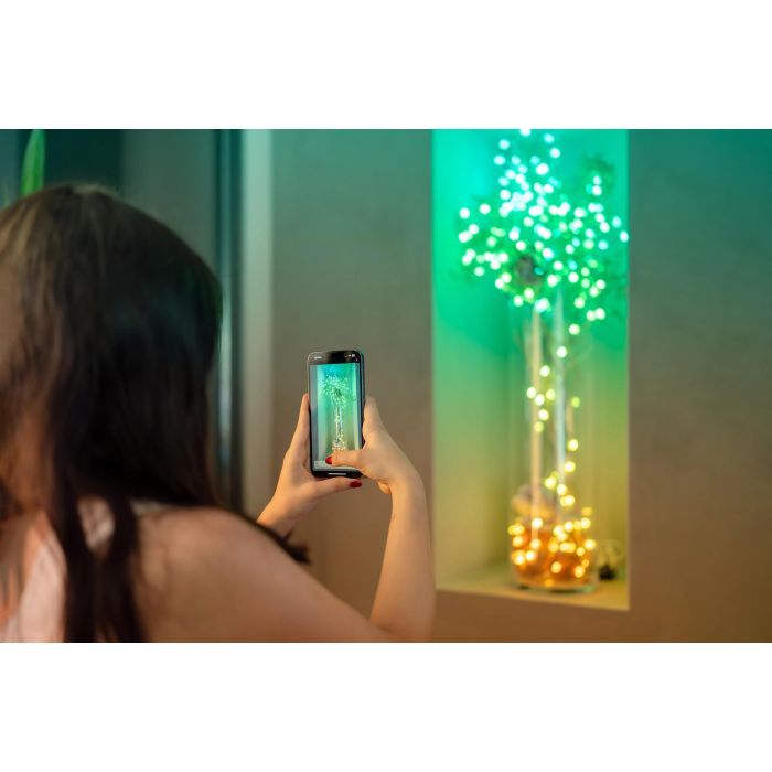 Гирлянда Twinkly Smart LED, Strings USB 100 Heart-shaped RGB LEDs, Clear Wire, USB-C (TWKH100RGB-T) изображение 4