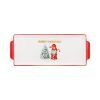 Блюдо Ardesto Christmas Gnomes, 30х12см, порцеляна, прямокутна (AR3061)