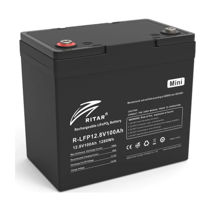Батарея LiFePo4 Ritar R-LFP 12.8V 100Ah mini (R-LFP12.8V100AH-mini)