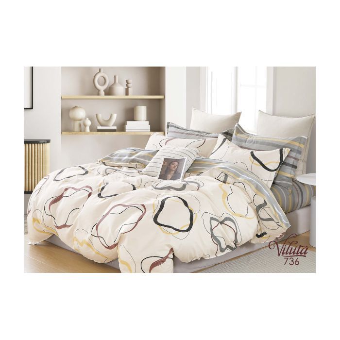 Постельное белье Viluta 736 Сатин Twill евро (736_ev)