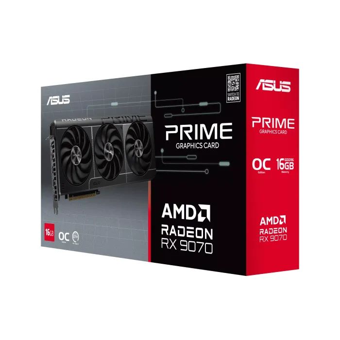 ᐈ Купити відеокарту ASUS Radeon RX 9070 16Gb PRIME OC (PRIME