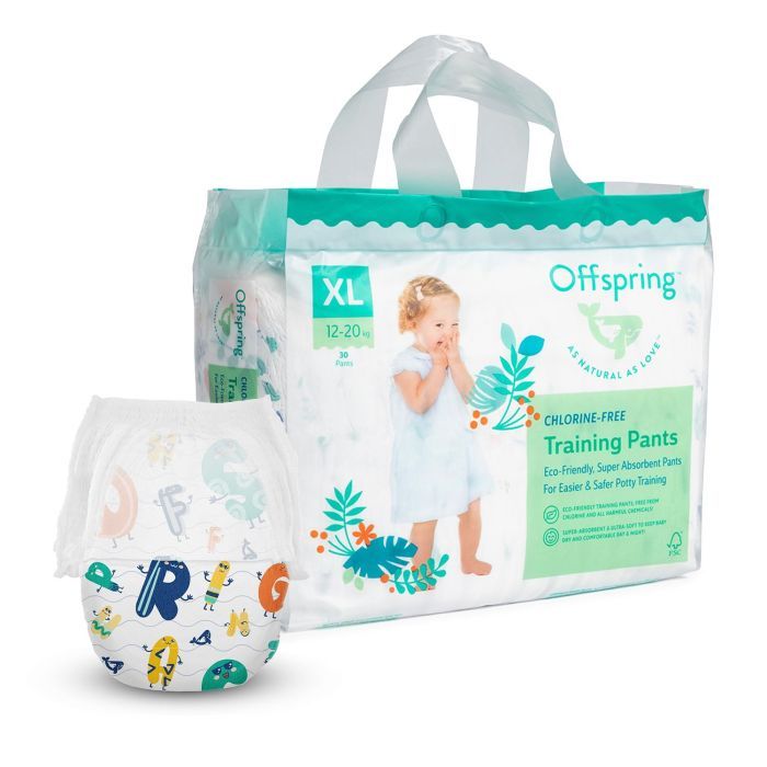 Подгузники Offspring ABC Dance, розмір XL, 12-20 кг, 30 шт (DP-OI-FAP-XL30P-ABC)