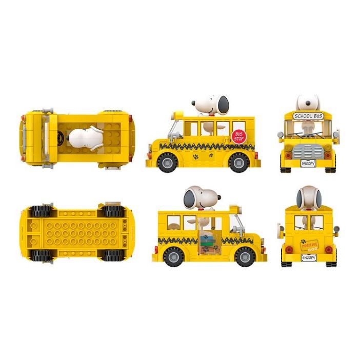 Конструктор Pantasy Snoopy - Школьный автобус (86906) изображение 6