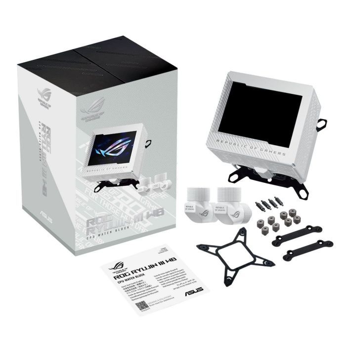 Водоблок ASUS Водоблок Asus ROG Ryujin III WB White Edition (90RC00V2-M0UAY0) (90RC00V2-M0UAY0) зображення 5