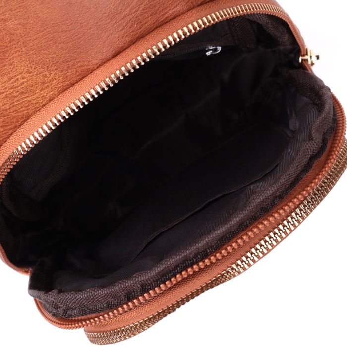 Сумка Vintage Женская слинг из экокожи Рыжая (22749) изображение 7