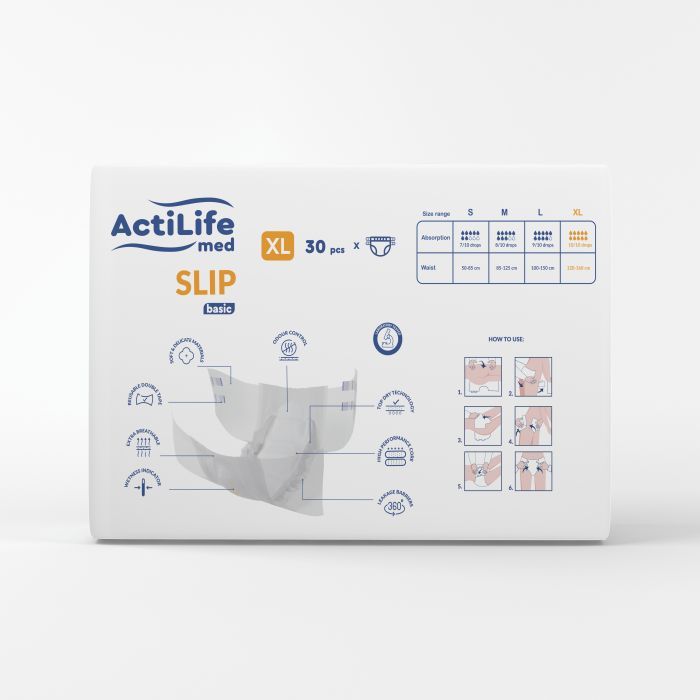 Подгузники для взрослых ActiLife Med Basic S, 30 шт (4820174981723) изображение 2