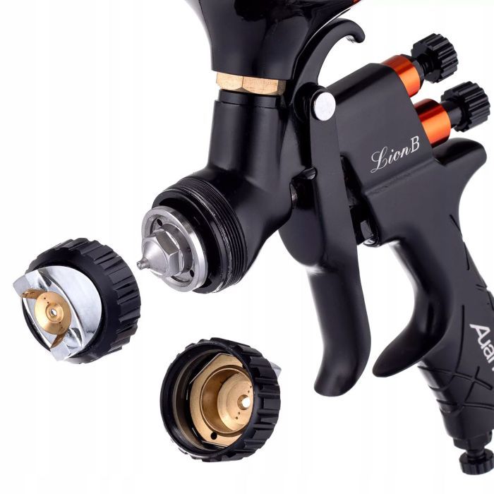 Фарбопульт Auarita пневматичний LVMP верх.пласт.бачок 600мл, 2.0мм (LION-B-2.0LM) зображення 3