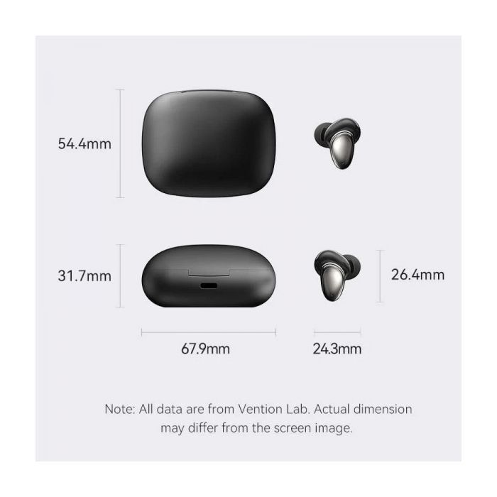 Наушники Vention Tiny Earbuds T13 Black (NBNB0) изображение 3