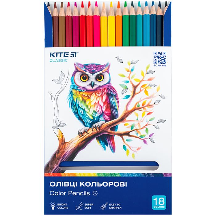 Карандаши цветные Kite Classic 24 кольори (K-055) изображение 4