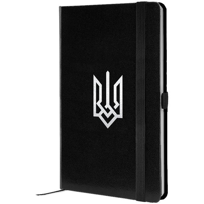 Книга записная Axent Partner Герб 125x195 мм, 96 листов, клетка, черная (8201-01-5-A)