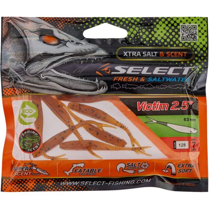 Силікон рибальський Select Victim V-Tail 2.5" 900 (7 шт/уп) (1870.74.34) зображення 2