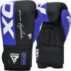Боксерские перчатки RDX F4 Boxing Sparring Gloves Hook & Loop Blue/Black 10 унцій (BGR-F4U-10OZ) изображение 2